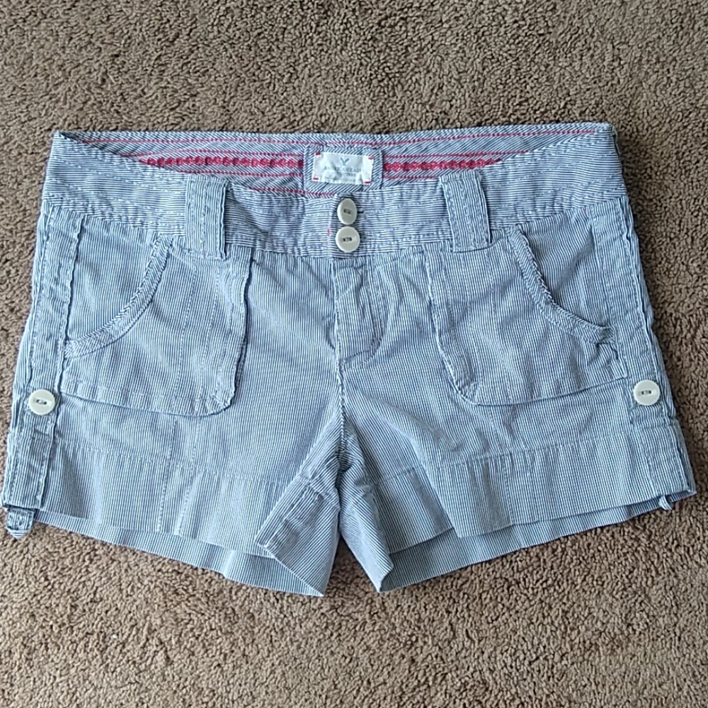American Eagle striped shorts, size 6